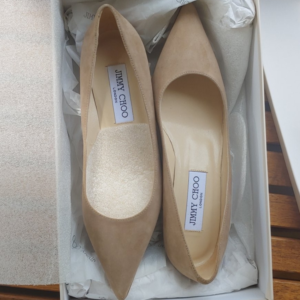 Jimmy choo suede shoes.